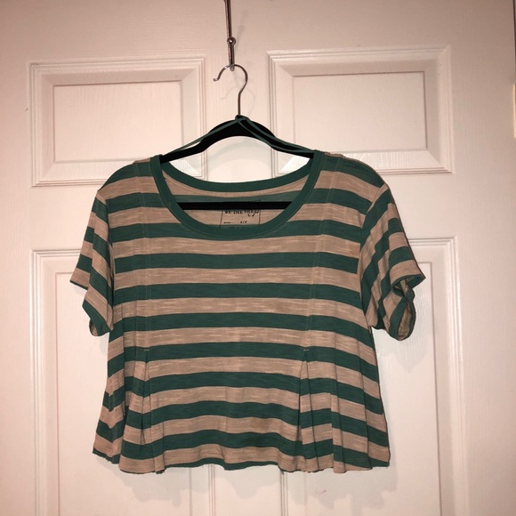 FP we the free striped swing cropped tee top - Picture 4 of 5